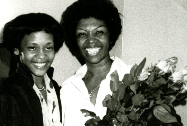 Whitney and Mother Cissy Houston
