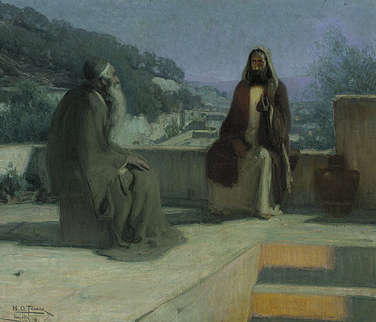 Nicodemus Visiting Jesus, by Henry Ossawa Tanner, 1899 Os
